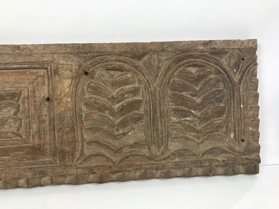 Vintage Carved Teak Wood Panel [Photo 6]