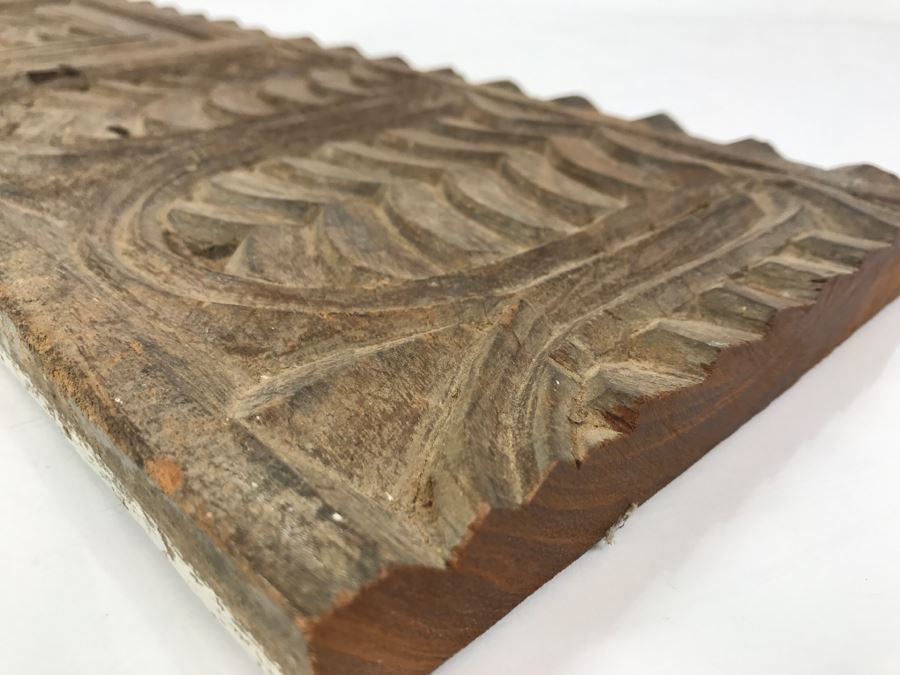 Vintage Carved Teak Wood Panel [Photo 10]