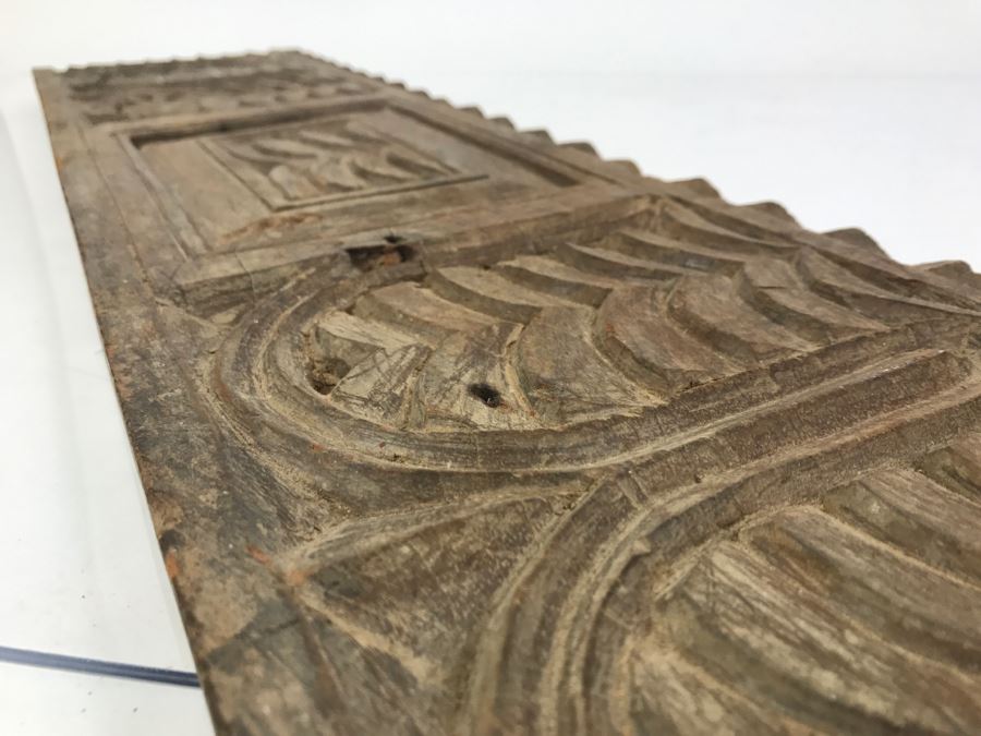 Vintage Carved Teak Wood Panel [Photo 13]