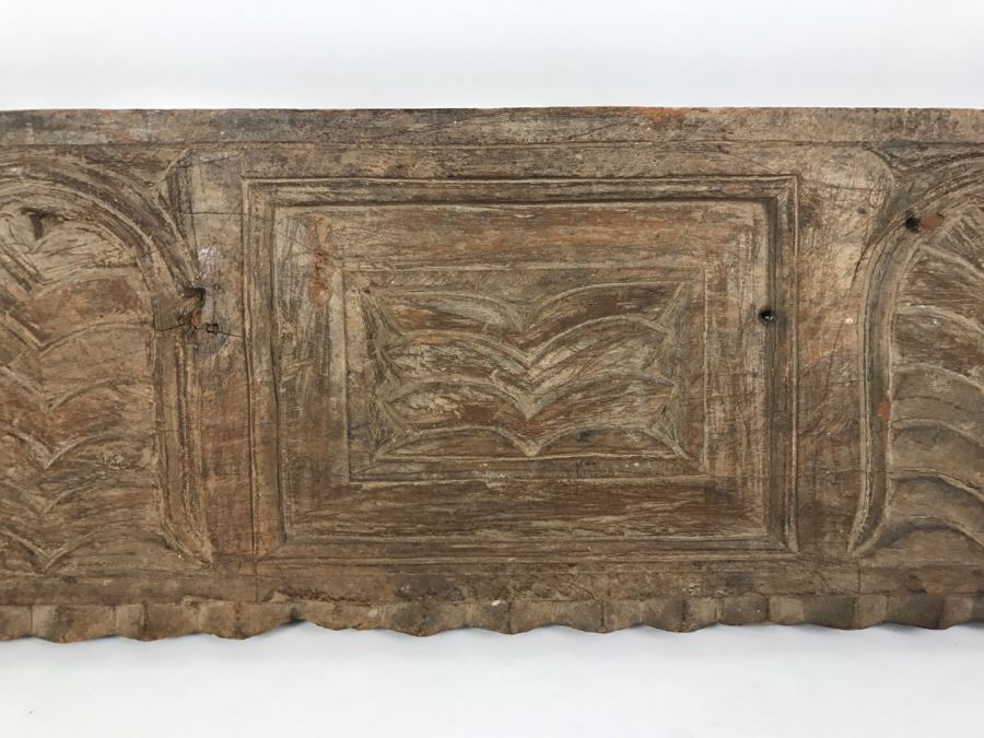 Vintage Carved Teak Wood Panel [Photo 5]