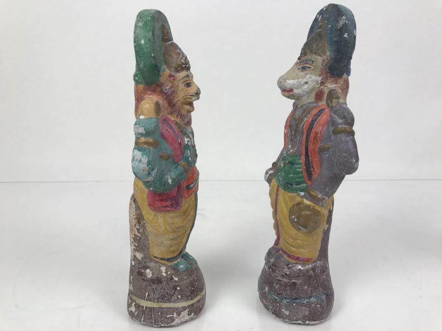Set Of 2 Hand Painted Figurines From India [Photo 2]