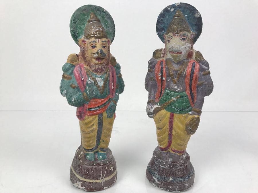 Set Of 2 Hand Painted Figurines From India [Photo 1]