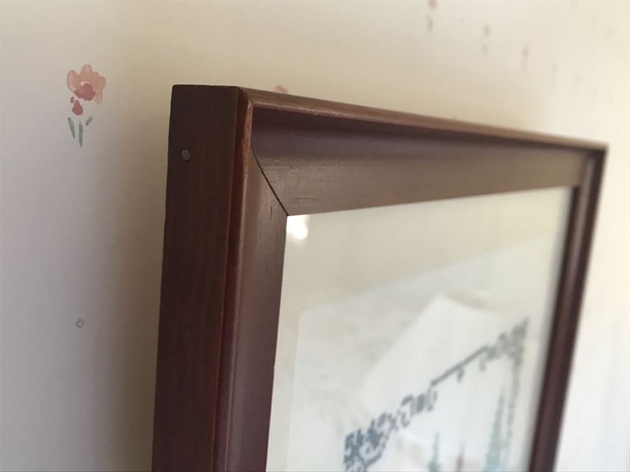 Vintage Framed Needlepoint 'Be It Ever So Humble There Is No Place Like Home Sweet Home' [Photo 5]