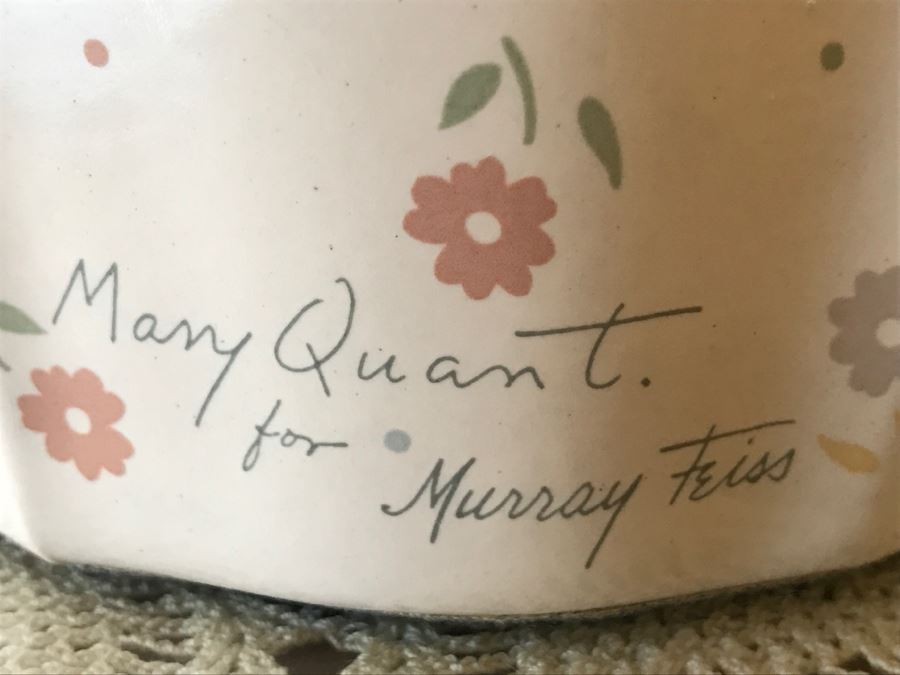 Signed Mary Quant For Murray Feiss Table Lamp [Photo 4]