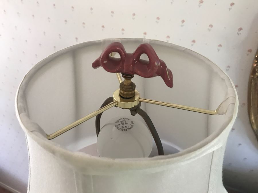 Vintage Cranberry Glass Table Lamp [Photo 7]