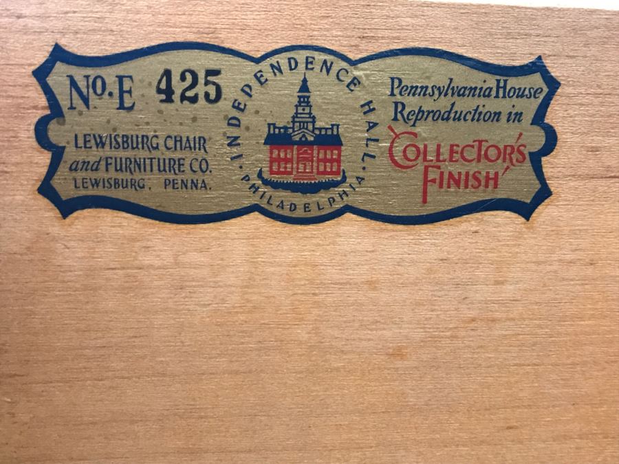 Cherry Wood Chest Of Drawers With Mirror By Pennsylvania House Lewisburg Chair And Furniture Co [Photo 2]