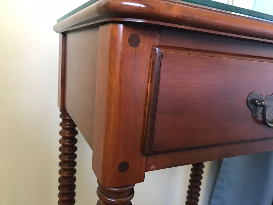 Cherry Wood Nightstand With Turned Legs By Pennsylvania House Lewisburg Chair And Furniture Co [Photo 4]