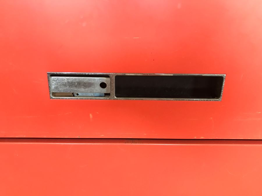 Red 3-Drawer Double Filing Cabinet [Photo 3]