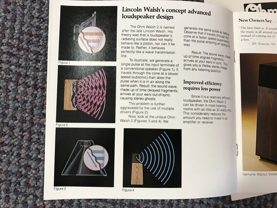 Vintage Hi-Fi Ohm Walsh 2 Loudspeakers Speakers Working Sound Great [Photo 13]