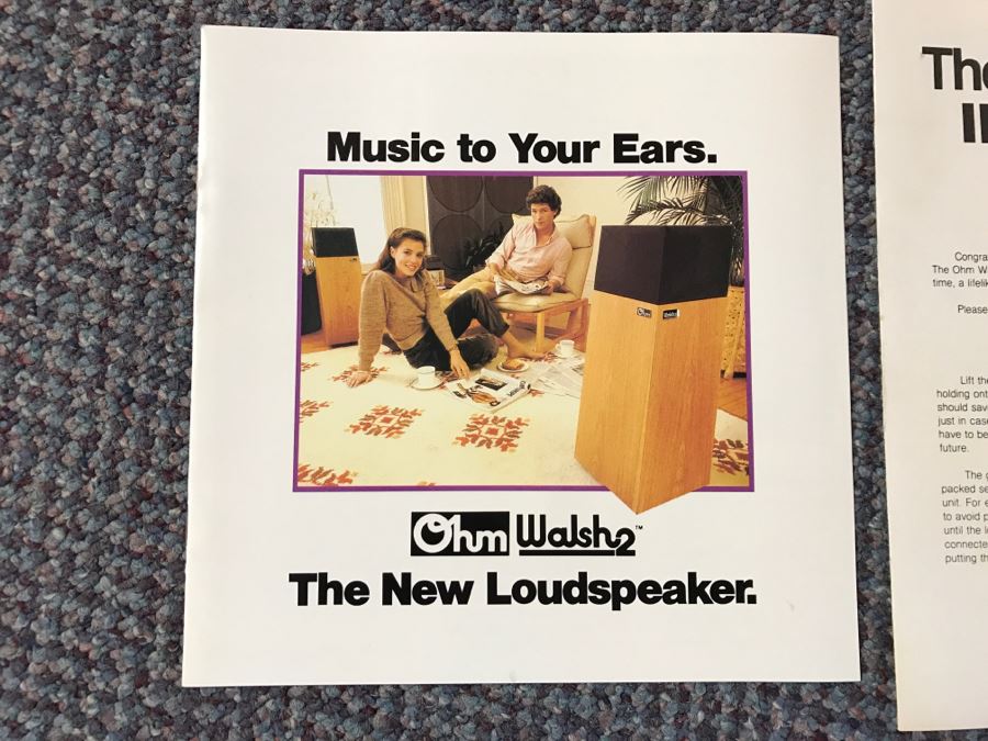 Vintage Hi-Fi Ohm Walsh 2 Loudspeakers Speakers Working Sound Great [Photo 8]