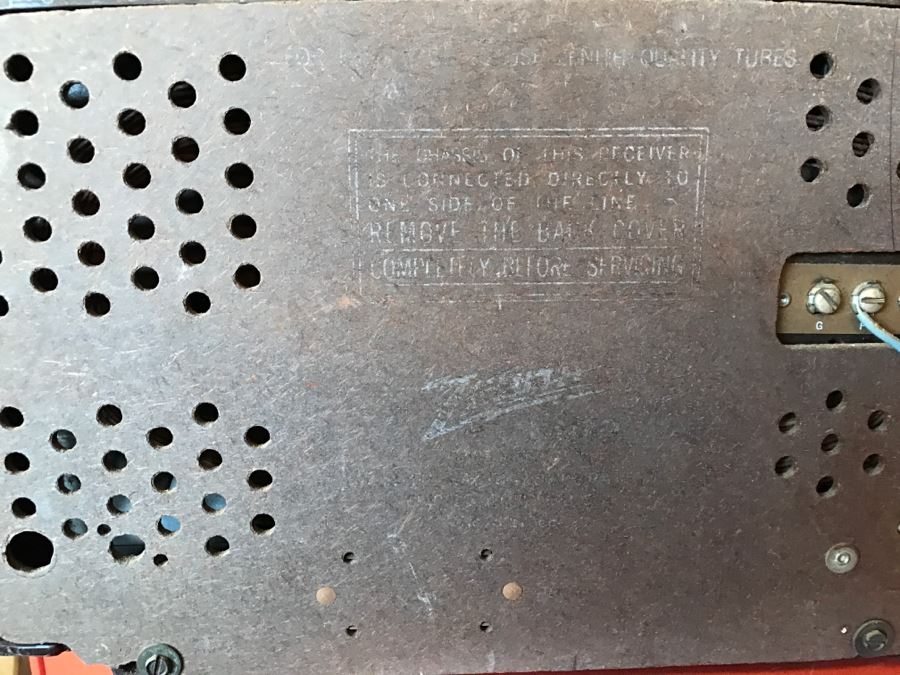 Vintage ZENITH Tube Radio Working [Photo 9]