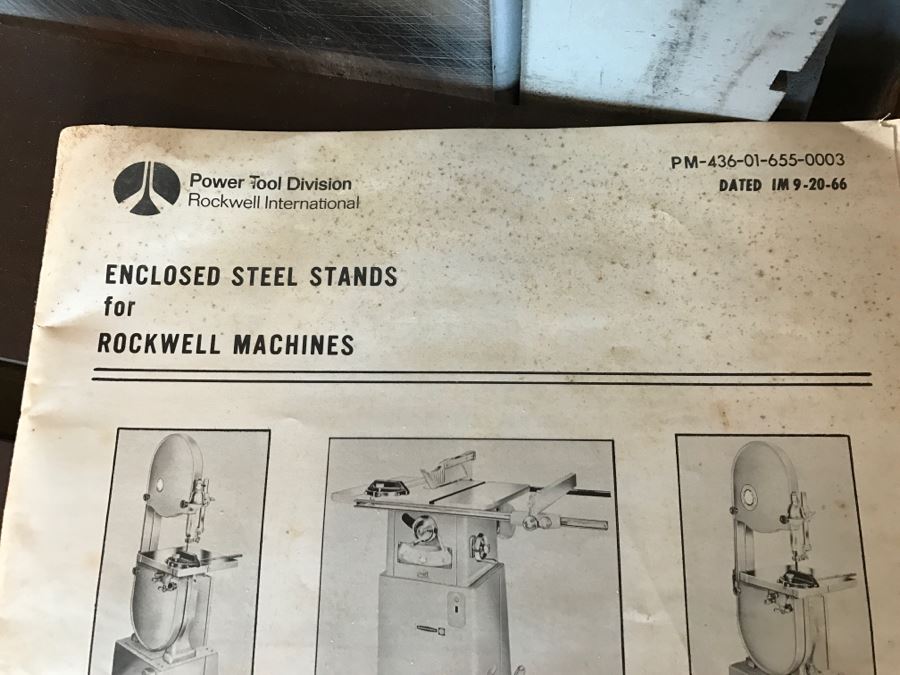 Vintage Commerical Grade Rockwell Belt Sander With Box Of Sandpaper Model 31-520 [Photo 10]