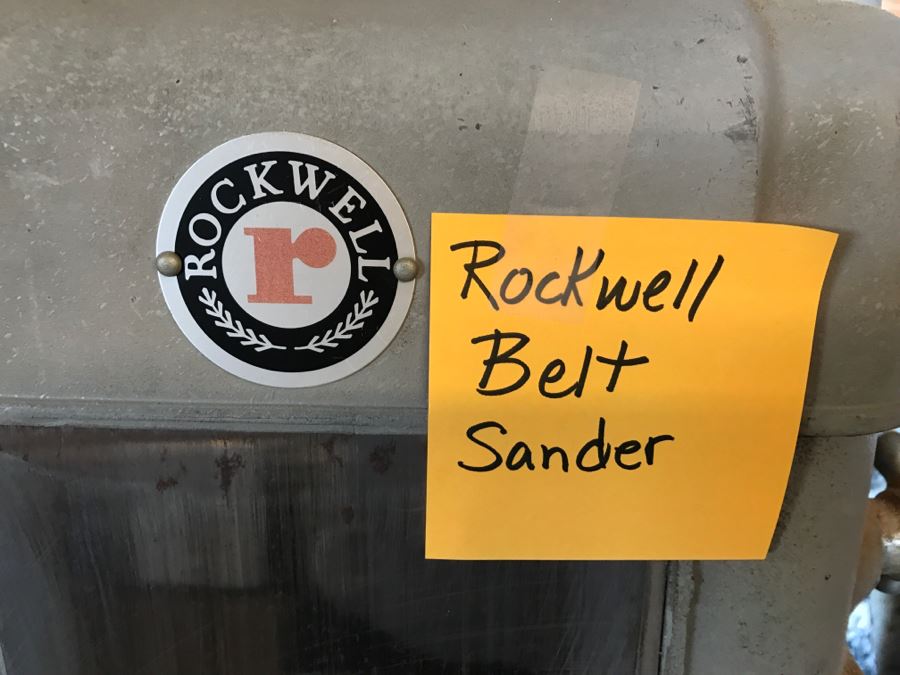 Vintage Commerical Grade Rockwell Belt Sander With Box Of Sandpaper Model 31-520 [Photo 12]