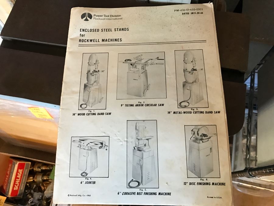 Vintage Commerical Grade Rockwell Belt Sander With Box Of Sandpaper Model 31-520 [Photo 9]