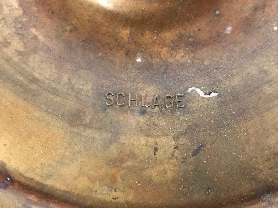 Huge Heavy Brass SCHLAGE Front Door Handle Assembly [Photo 4]