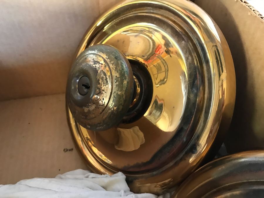 Huge Heavy Brass SCHLAGE Front Door Handle Assembly [Photo 12]