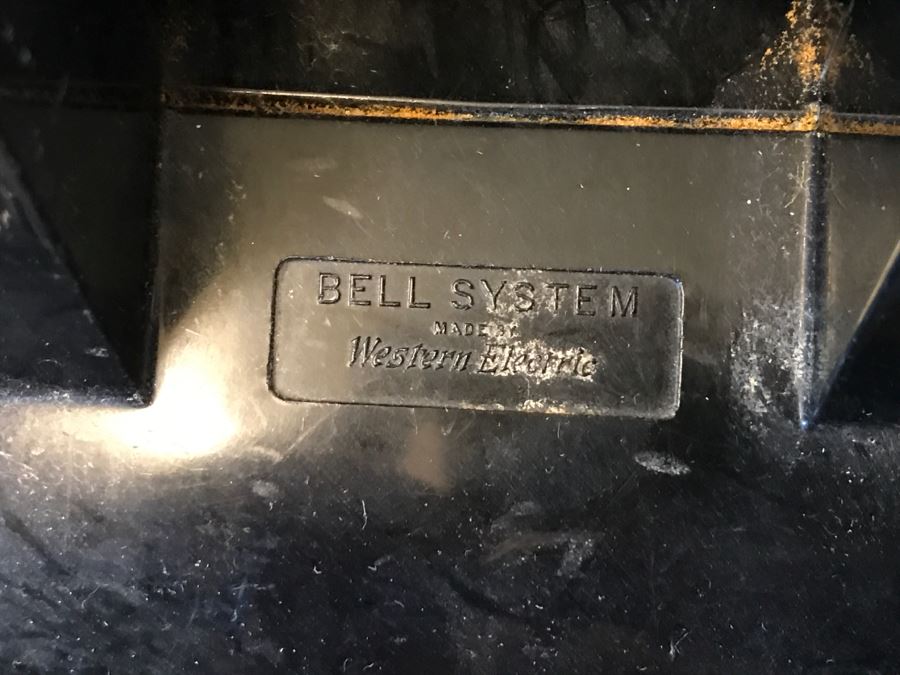 Vintage Black Rotary Telephone Bell System Made By Western Electric [Photo 6]