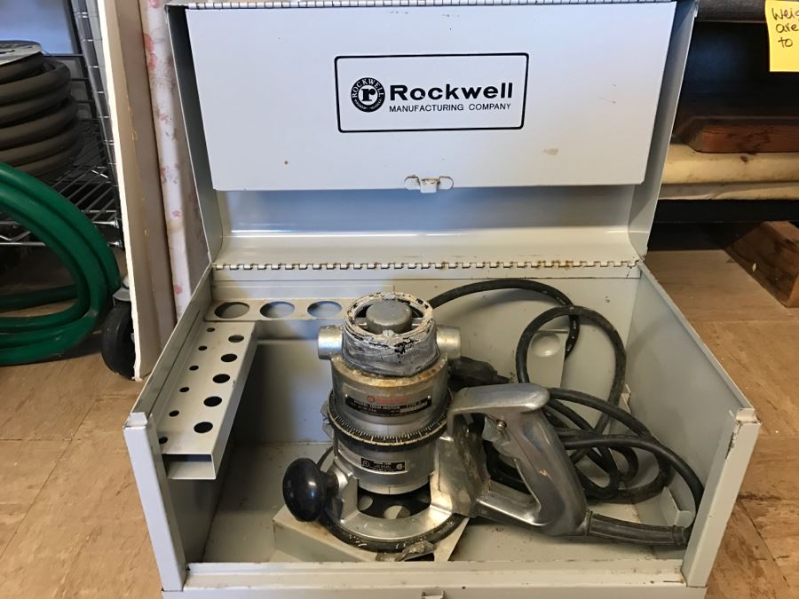 Vintage Rockwell Router With Metal Carrying Case [Photo 1]