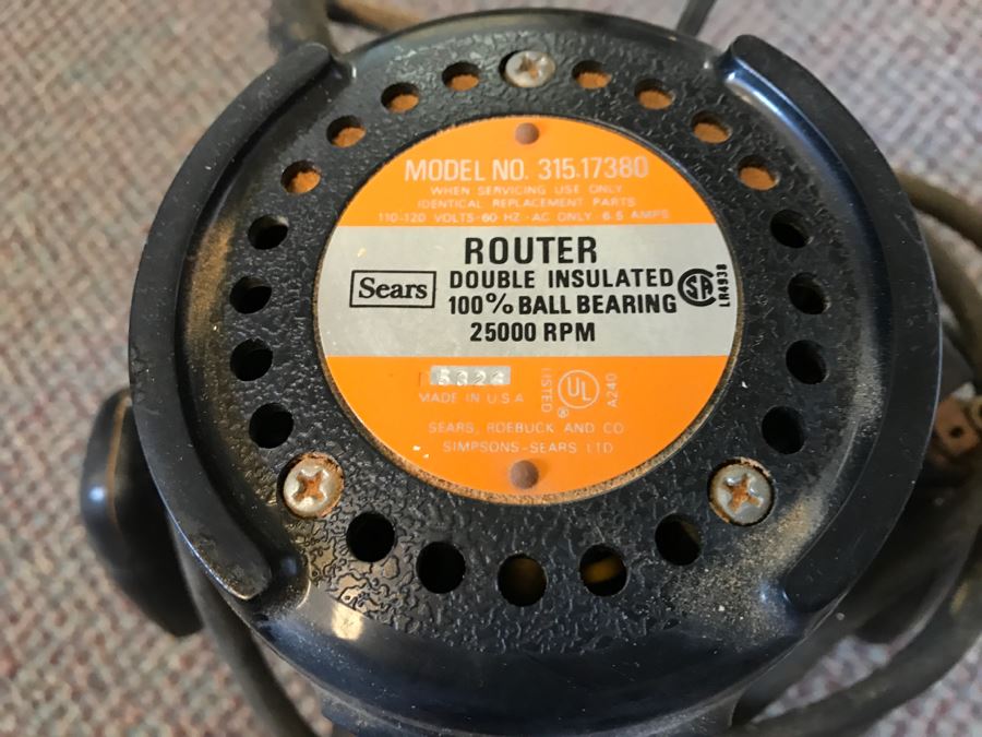 Craftsman Commercial Sears Router Model No 315.17380 [Photo 3]