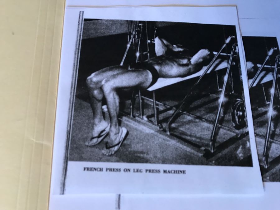 Vintage Weight Lifting Bench Press Machine With Stack Of YORK Weights (Special Safety Design - Use Without Spotter) Sold Unassembled [Photo 9]