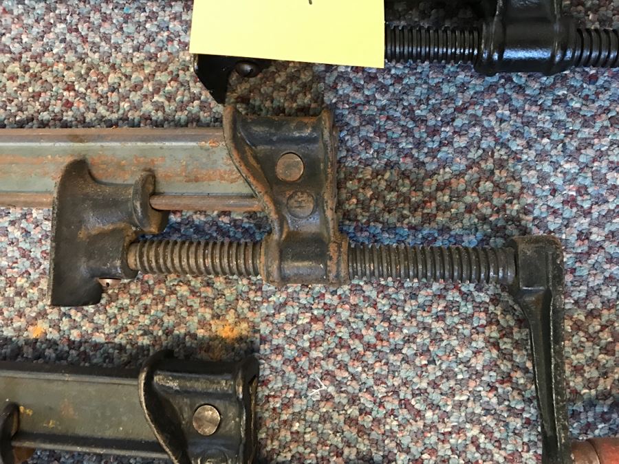 Set Of 4 Vintage Wood Working Clamps [Photo 5]