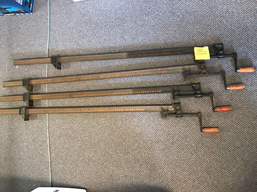 Set Of 4 Vintage Wood Working Clamps [Photo 2]