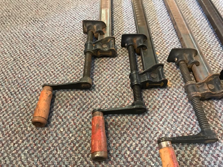 Set Of 4 Vintage Wood Working Clamps [Photo 6]