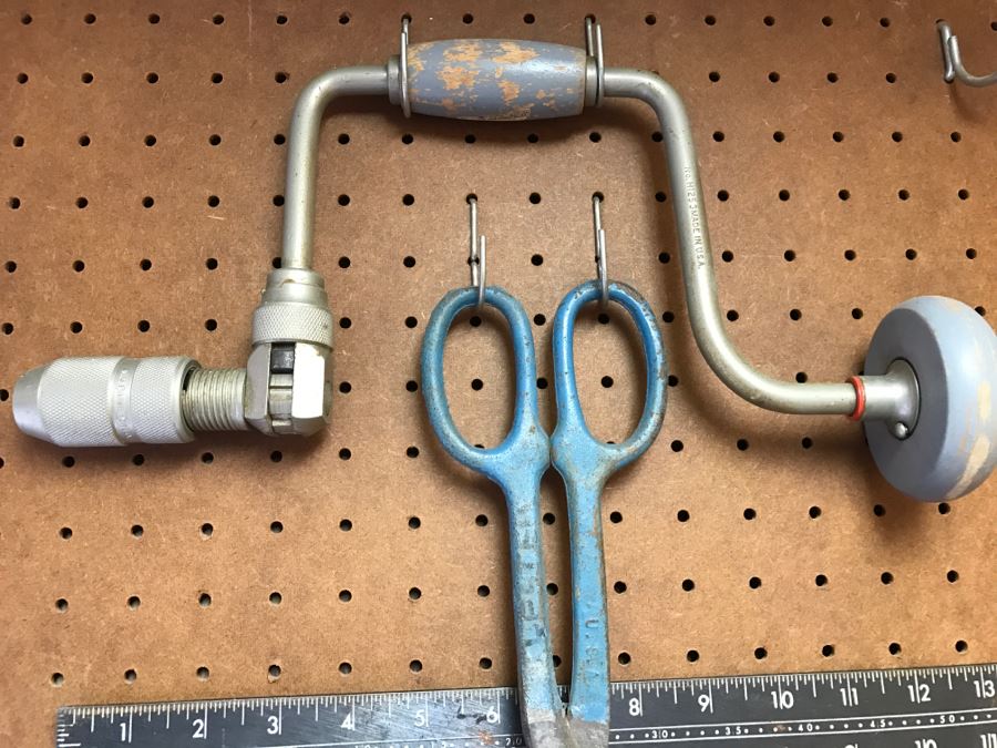 Various Tools Including Disston Saw Shown On Wall [Photo 5]