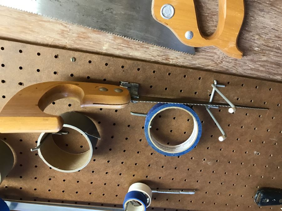 Various Tools Including Disston Saw Shown On Wall [Photo 7]
