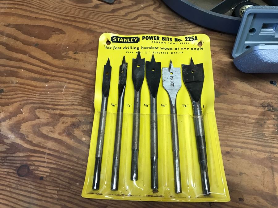 Various Tools Shown On Counter And Wall Including Wiss Shears, Hammers, Screwdrivers, Bolt Cutters, Wrenches And More [Photo 6]