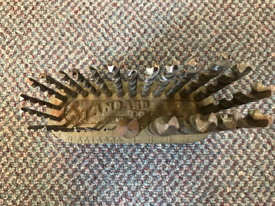 Vintage The Standard Tool Co Drill Bit Holder With Drill Bits [Photo 2]