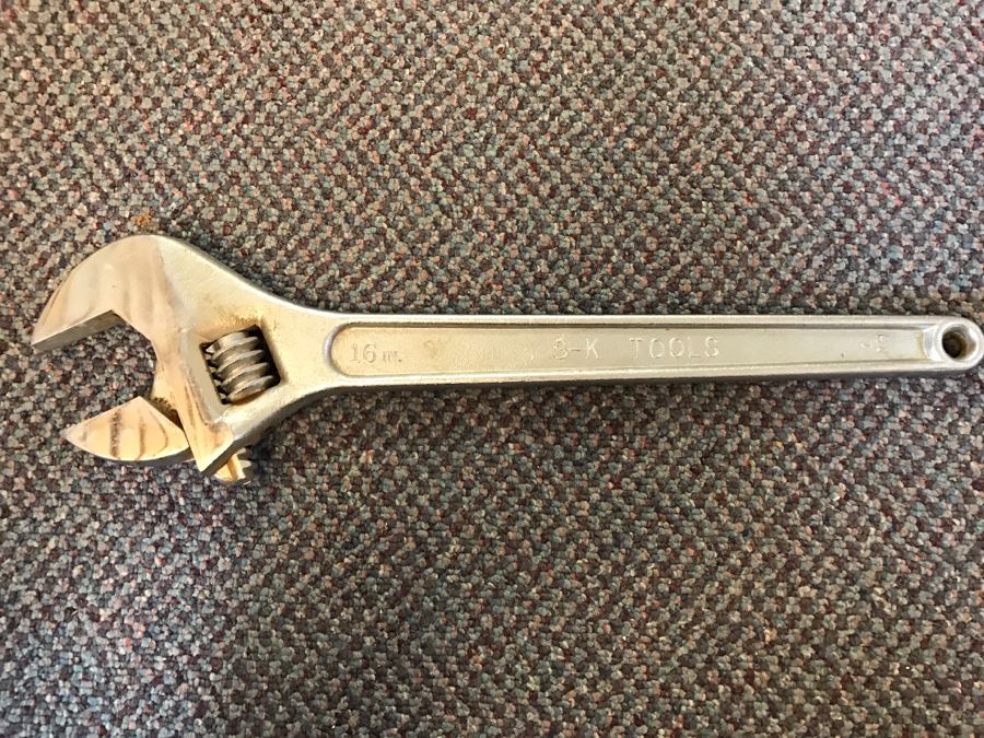 LARGE 16' S-K Tools Crescent Adjustable Wrench Made In USA [Photo 1]