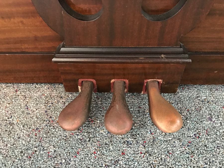 Top Of The Line Baldwin Acrosonic Spinet Piano With Stunning Needlepoint Bench Appraised At $1,489 [Photo 16]