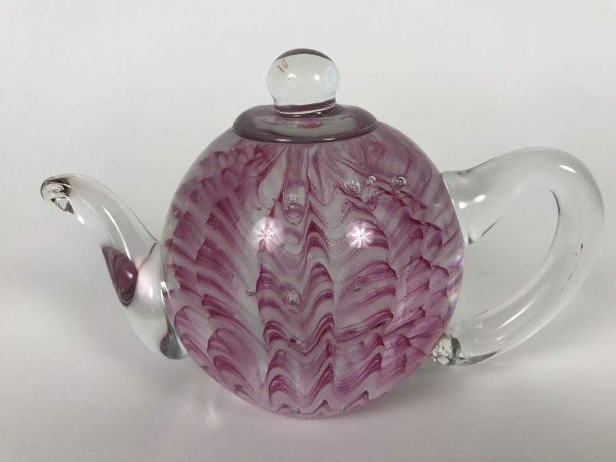 Dynasty Gallerty Art Glass Teapot [Photo 4]