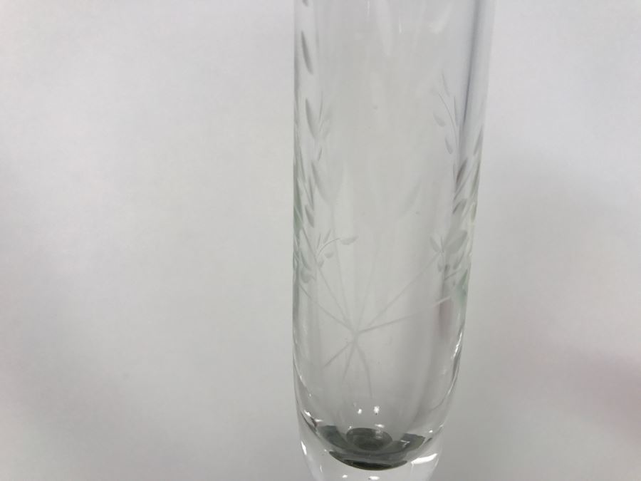 Small Victorian Vase And Pewter And Etched Glass Vase [Photo 8]