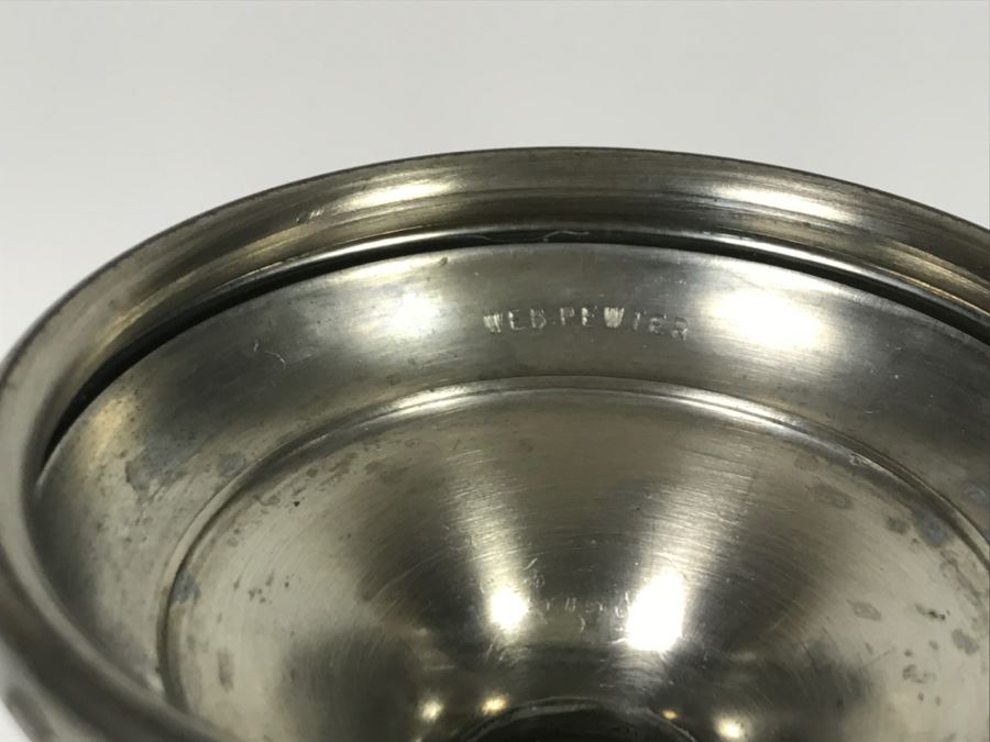 Small Victorian Vase And Pewter And Etched Glass Vase [Photo 10]