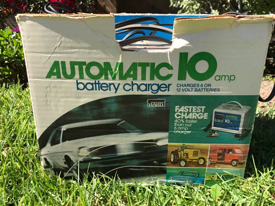 Vintage Montgomery Ward Automatic Battery Charger 10AMP With Original Box [Photo 2]
