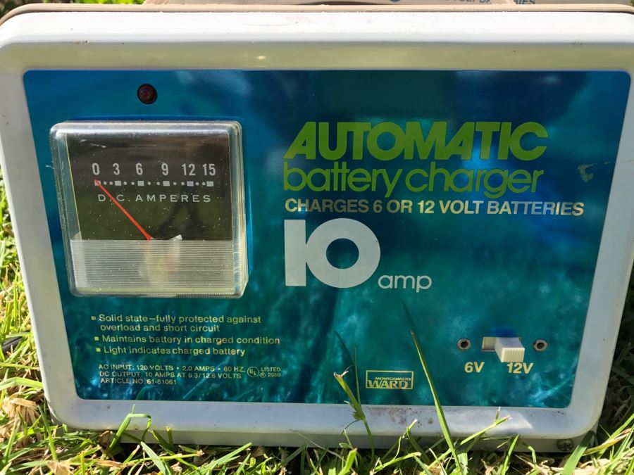 Vintage Montgomery Ward Automatic Battery Charger 10AMP With Original Box [Photo 4]