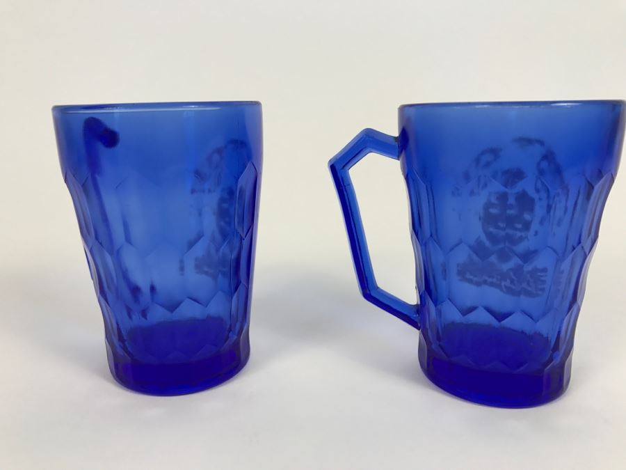 Pair Of Blue Shirley Temple Glasses [Photo 3]
