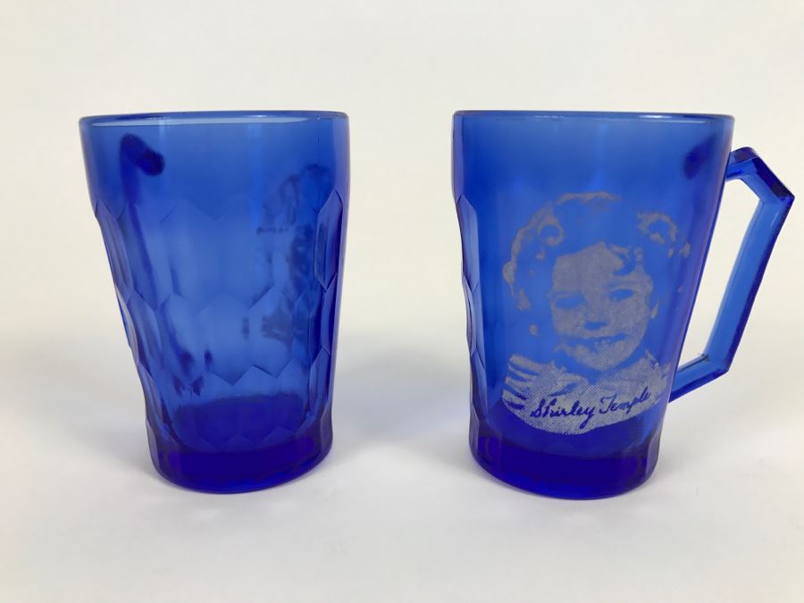 Pair Of Blue Shirley Temple Glasses [Photo 4]