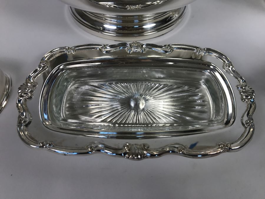 7 Piece Silverplate Lot Includes Several Gorham Bowls And Covered Butter Dish [Photo 10]