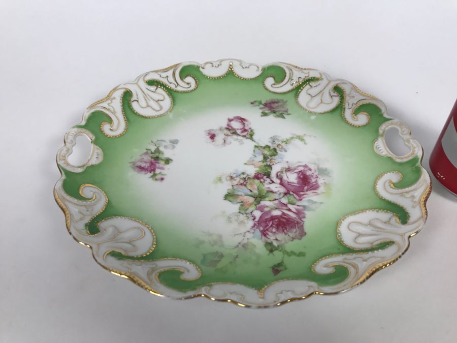 Stunning Franconia Germany Handpainted Plate With Gold Accents [Photo 3]