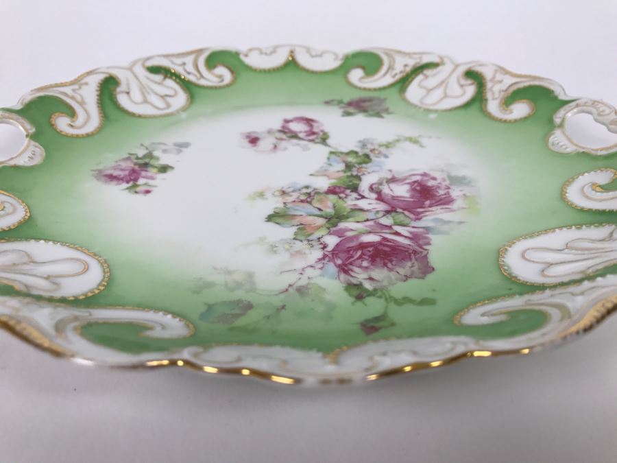 Stunning Franconia Germany Handpainted Plate With Gold Accents [Photo 7]
