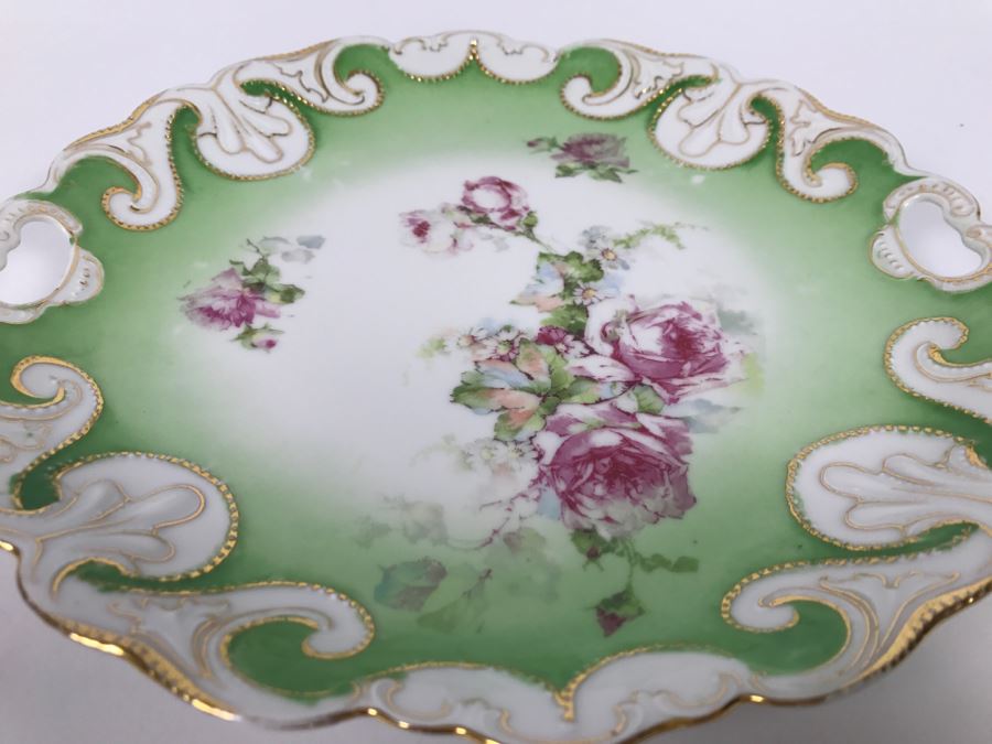 Stunning Franconia Germany Handpainted Plate With Gold Accents [Photo 5]