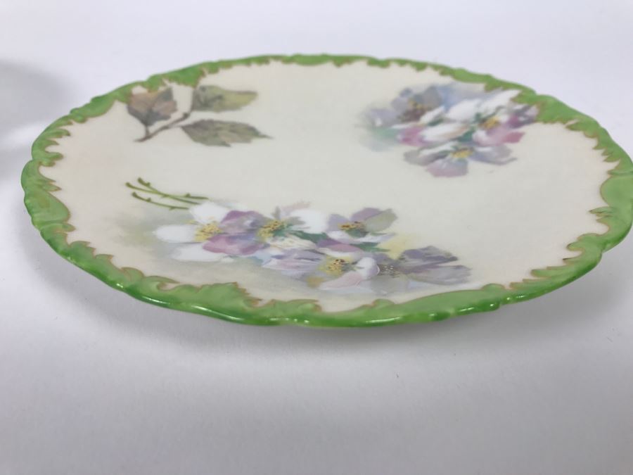 Pair Of Handpainted Plates T & V France [Photo 7]