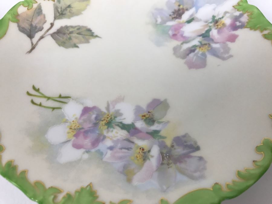 Pair Of Handpainted Plates T & V France [Photo 6]