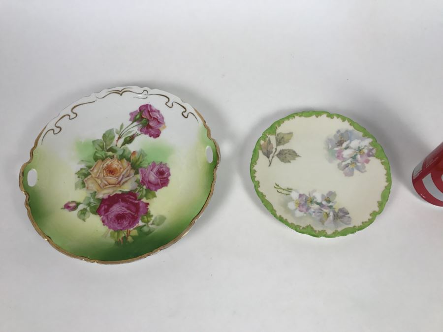 Pair Of Handpainted Plates T & V France [Photo 1]