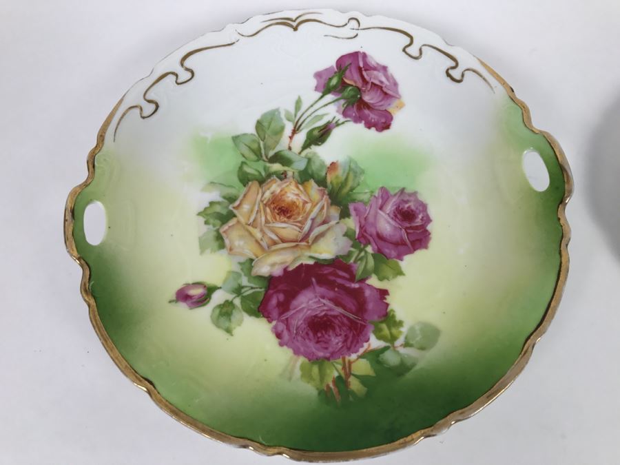 Pair Of Handpainted Plates T & V France [Photo 3]