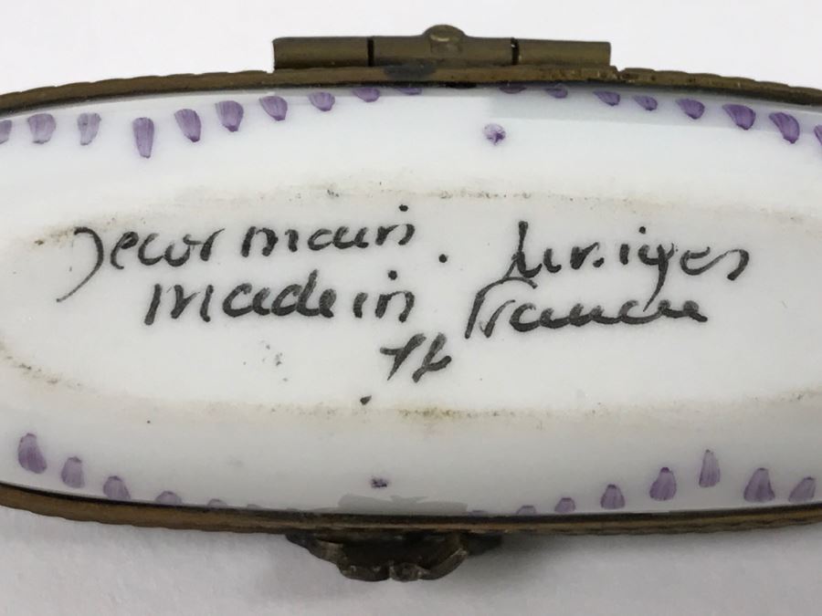 Various Trinket Boxes From Crummles & Co, Aynsley England, France, Cloisonne China [Photo 10]