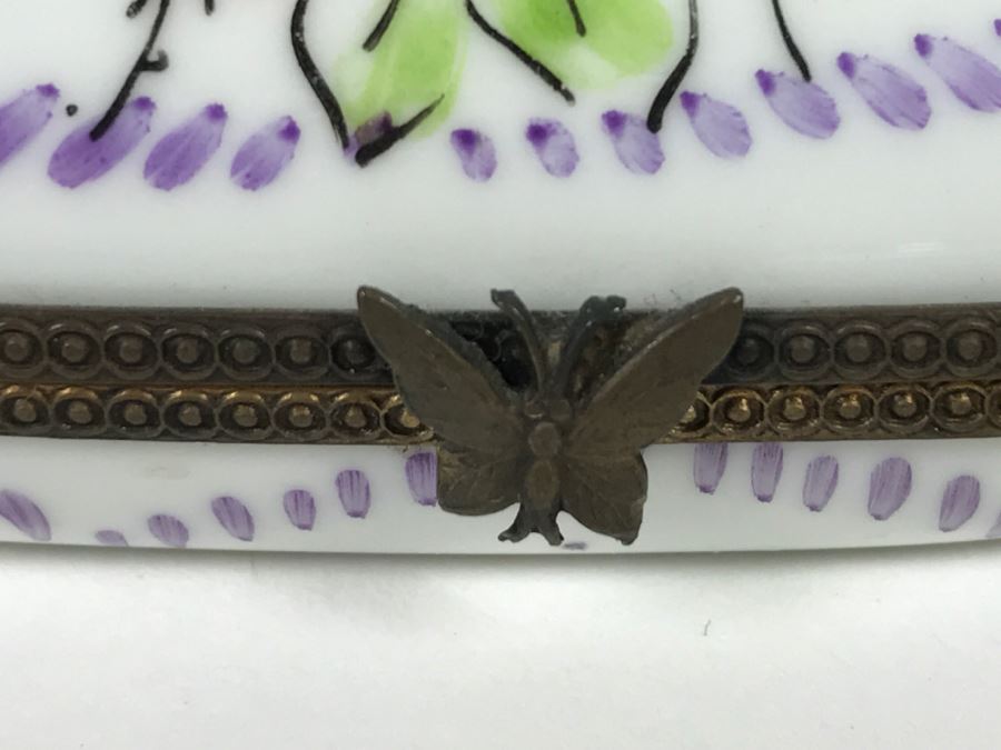 Various Trinket Boxes From Crummles & Co, Aynsley England, France, Cloisonne China [Photo 8]